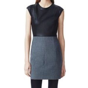 Theory Orinthia C Dress with Leather Bodice